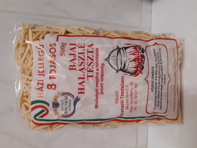 Bajai halászlé tészta